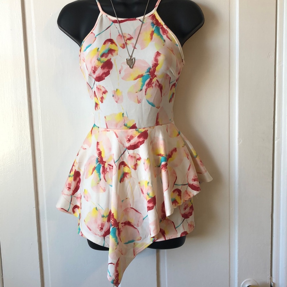 Fashion Nova flower romper size S